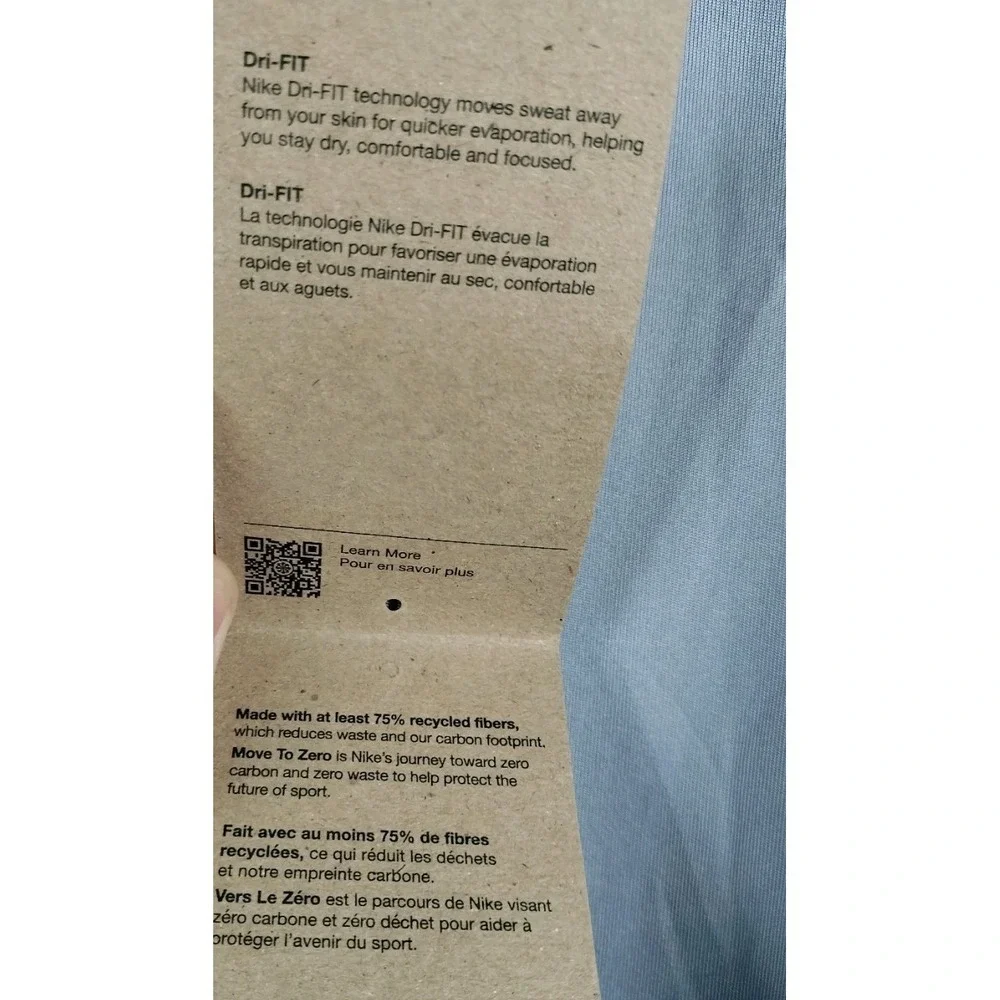 New Without Tags Women's Nike Dri-FIT Training T-Shirt Indigo Haze Purple Gray S